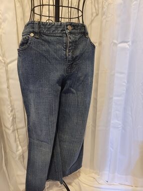 LOFT Straight-Leg Women's Jeans in Dark Blue Wash